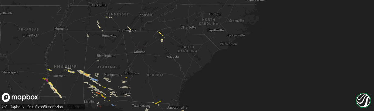 Hail Map in South Carolina on June 15 2023 HailTrace